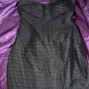 Stella & Jamie Black Strapless Mini Dress
